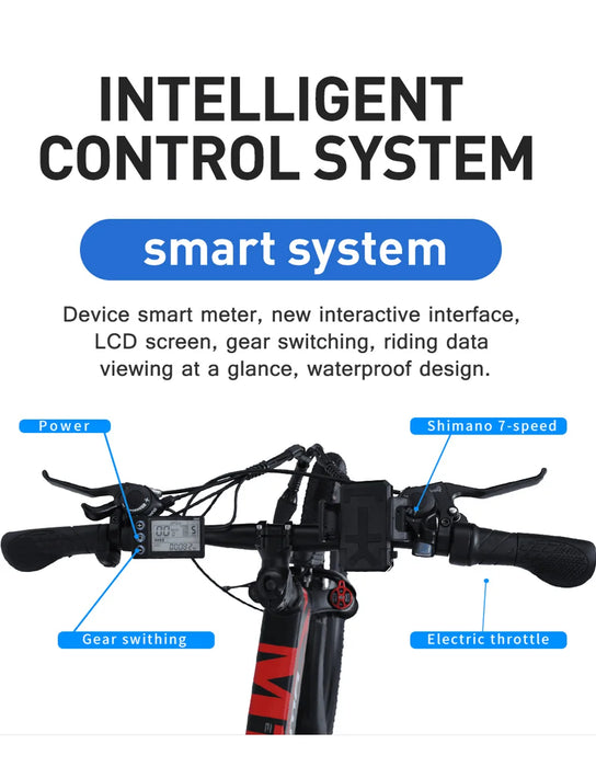 LAFLY X3 PRO 27,5 pouces 1000W vélo électrique pliant 48V VTT VTT assisté au lithium