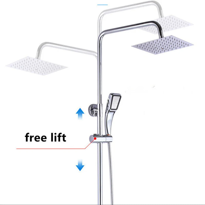 Soporte ajustable para cabezal de ducha, soporte para barra de ducha cromada ABS de 18 ~ 25mm, accesorios de baño, soportes de montaje para Ducha