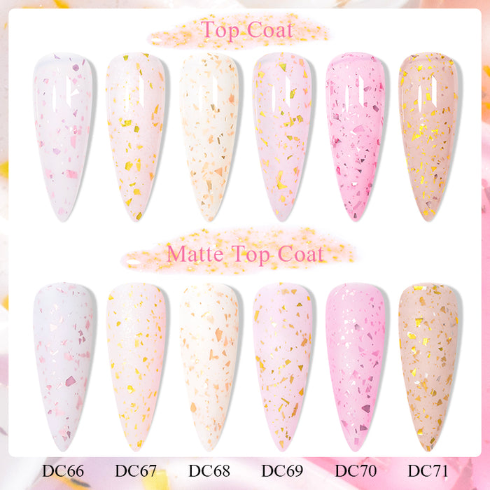 Mtssii-esmalte de uñas en Gel, Base de goma con purpurina dorada, oro, rosa, blanco leche, semipermanente, LED UV, laca en Gel para decoración de uñas