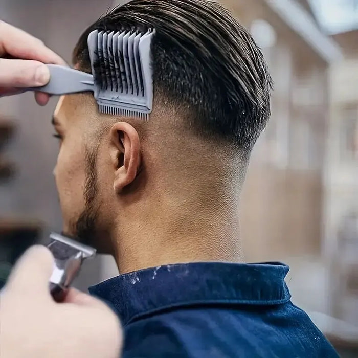 Peigne de coupe de cheveux professionnel pour hommes, peigne de barbier, peigne à dessus plat protégé contre la chaleur et peigne de coupe