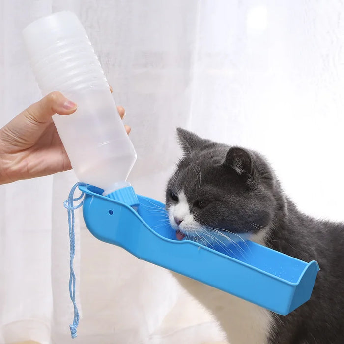 Bouteille d'eau pliable pour animaux de 500 ml - Solution d'eau pratique et portable pour chiens en voyage