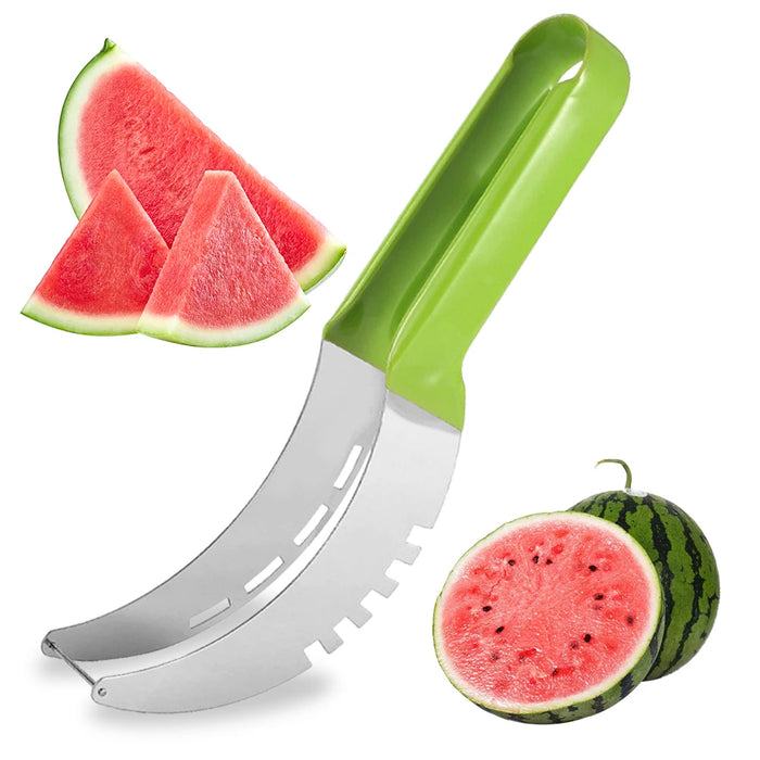 Cortador de Sandía de Acero Inoxidable con Mango Ergonómico - Gadget de Cocina para Piña y Cantalupo