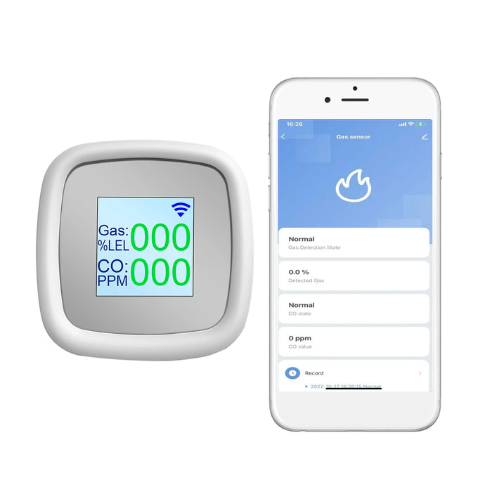 Détecteur d'extinction de gaz numérique avec alarme - Compteur de qualité de gaz intelligent pour la détection des fuites