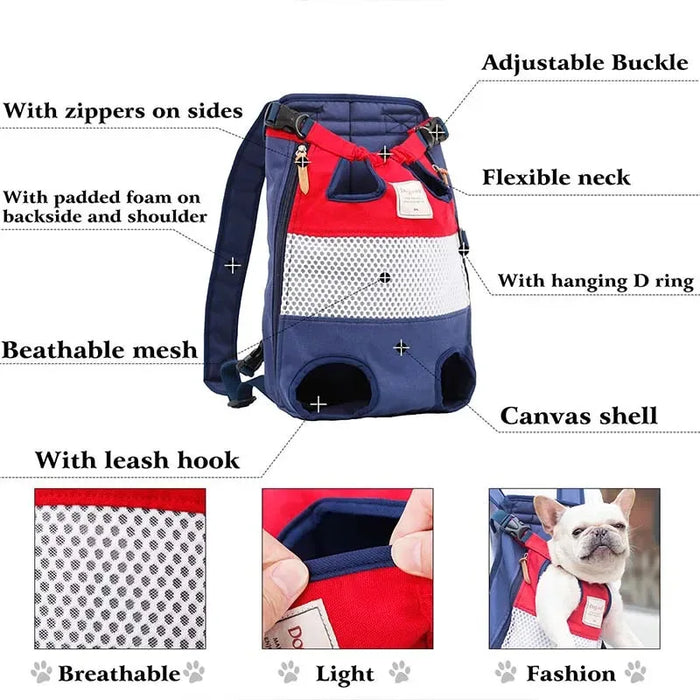 Nueva Mochila para Animales - Bolsa de Viaje para Gatos y Perros, Bolsa de Transporte para Perros Pequeños y Medianos