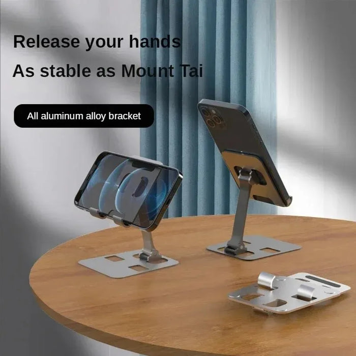 VIKEFON Soporte Plegable Ajustable para Tablet en Aluminio para iPad - Soporte Portátil para Teléfono Móvil en el Escritorio