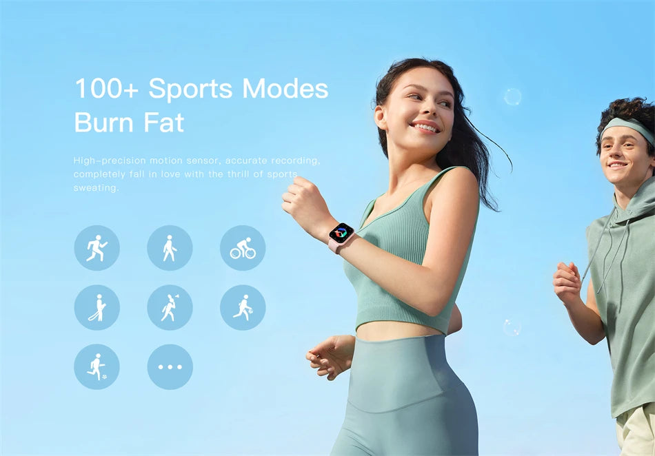 Xiaomi Cool montre intelligente pour les femmes montre personnalisable montre intelligente pour Android iOS étanche Bluetooth montre de musique horloge entièrement tactile