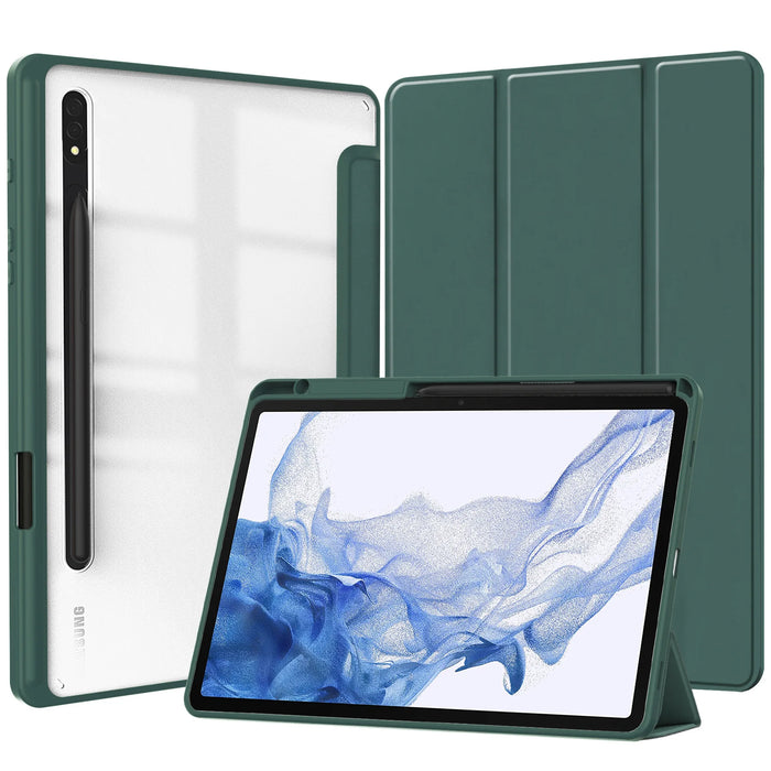 Funda con portalápices para Samsung Galaxy Tab S9 FE 11 Plus 12,4 pulgadas 2023 - Carcasa protectora para Tab A9 S9 S8 S7 11" Plus 12,4"