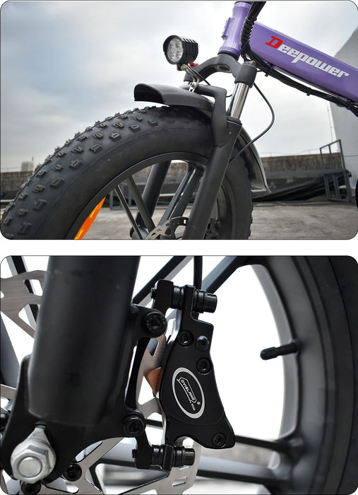 ZPW Elektrofahrrad für Erwachsene, 2000 W, 48 V, 35 Ah, 60 km/h, E-Bike, Motorrad, 20 Zoll x 4,0 Off-Road-Reifen, zusammenklappbares Elektrofahrrad für Bergstraßen