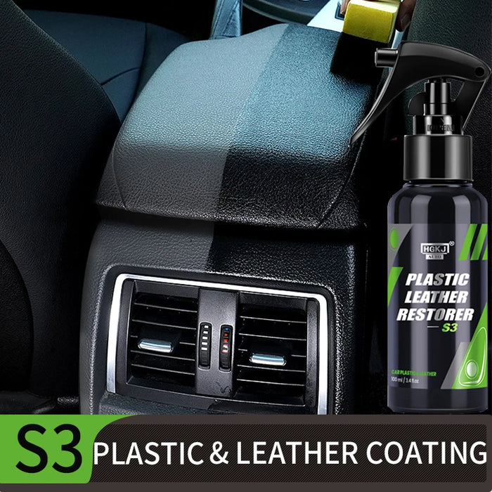 Spray restaurador de plástico y pulido de interiores para automóviles - Restore Black Gloss, 50 ml, HGKJ