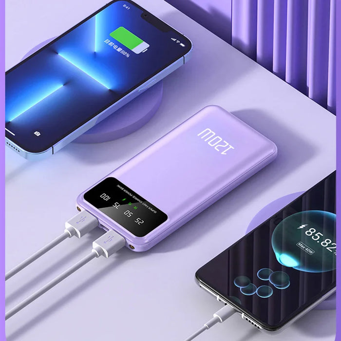 Xiaomi 100000mAh Powerbank 100W Cargador portátil de alta capacidad de carga rápida para iPhone, Huawei y Samsung