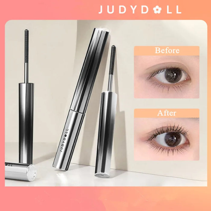 Judydoll Wasserdichte Mascara mit Seidenfasern - Schwarz Lange und Verführerische Wimpern für Sexy Augen Make-up