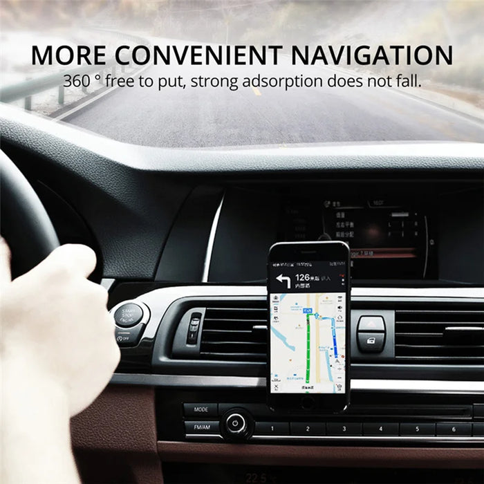 Magnetic Car Phone Holder for Air Vent - Universal Mobile Holder for iPhone, Samsung, Xiaomi