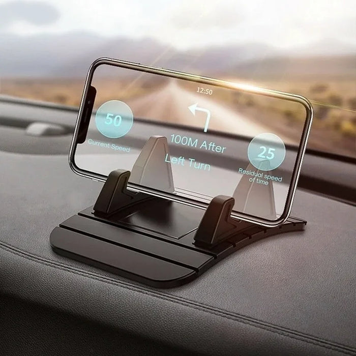 Support de téléphone de voiture en silicone antidérapant pour tableau de bord - Support XR 12 11 Pro, compatible avec Samsung, Xiaomi et Google Pixel 6