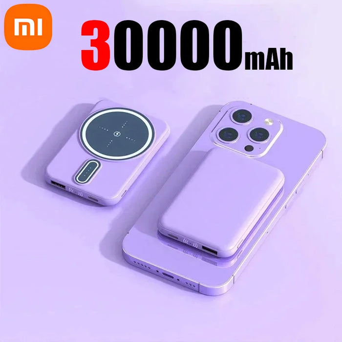 Cargador rápido inalámbrico magnético del banco de energía Xiaomi 50000mAh para iPhone, Huawei y Samsung