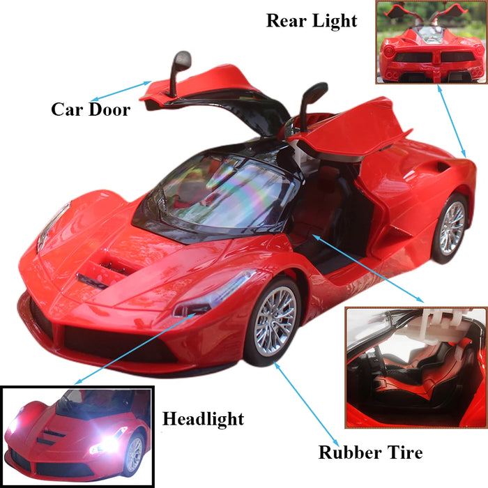 Paisible 6066 Voiture électrique télécommandée classique 1:14 avec portes ouvertes – Jouet de conduite pour enfants et jeunes