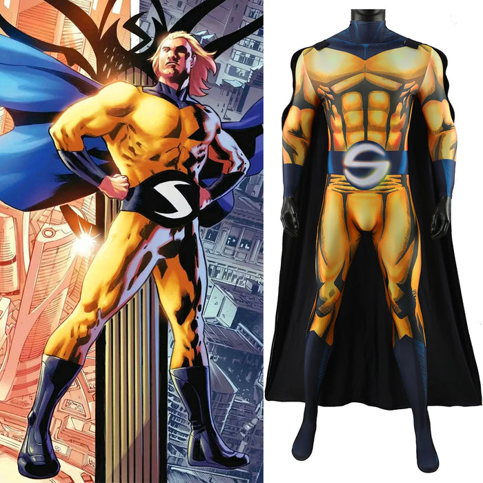 Thunderbolts Sentry-Cosplay de superhéroe, monos estampados en 3D, Superman, Robert Reynolds, trajes de LICRA, disfraz de Halloween