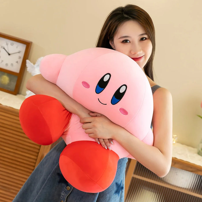 Juguetes de peluche de Anime Star Kirby, muñeco de peluche suave, almohada rosa esponjosa para decoración de habitación y regalo para niños