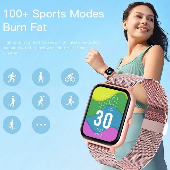 Xiaomi Cool montre intelligente pour les femmes montre personnalisable montre intelligente pour Android iOS étanche Bluetooth montre de musique horloge entièrement tactile