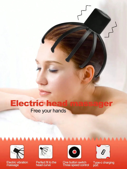 Intelligentes elektrisches Oktopus-Kopfmassagegerät zur Seelenextraktion, Kopfhautmassage und Entspannung.