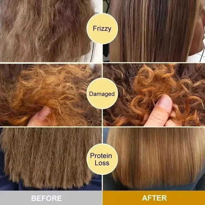 Cápsulas revitalizantes de vitamina para el cabello con queratina: suero hidratante profundo para un cabello suave, brillante y sin encrespamiento