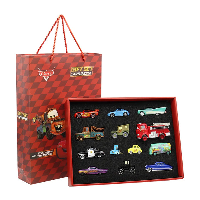 Disney Pixar Cars 3 Metalldruckguss Lightning McQueen und Mater Master Automodell-Spielzeugset mit Jackson und Uncle Truck – Geburtstagsgeschenk für Kinder