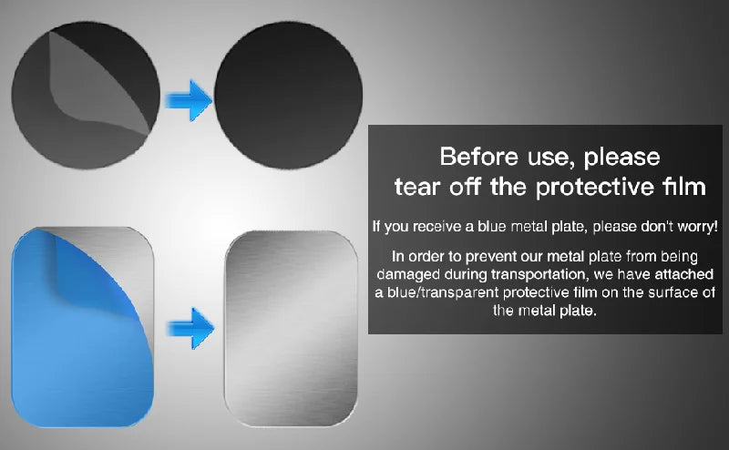 Disque métallique fin pour support magnétique de téléphone de voiture, disque autocollant en feuille de fer pour support de tablette magnétique au design rond