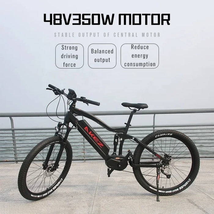 Vélo électrique XOFO 27,5 pouces avec moteur 1000 W et batterie longue durée 48 V 17 Ah – VTT électrique avec moteur central et freins hydrauliques