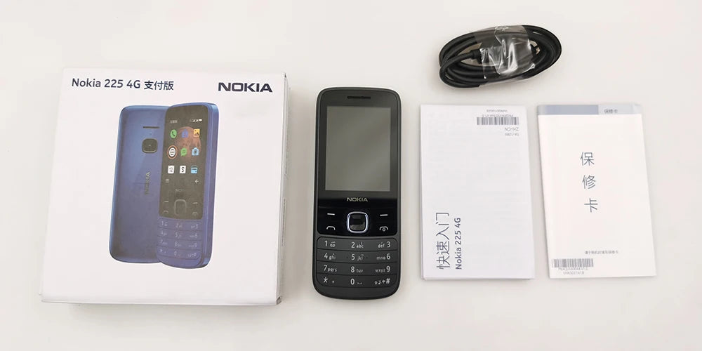 Nokia 215/225 4G téléphone portable 2.4 "double SIM Bluetooth FM Radio 1150mAh longue veille fonction bouton poussoir téléphone clavier hébreu