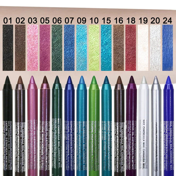 Wasserfester Eyeliner-Stift für langanhaltendes Make-up – pigmentierter Lidschatten und Liner für Frauen, modische Farben und Make-up-Tools