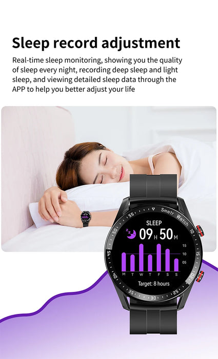 Nuevo reloj inteligente ECG+PPG 2023 con Bluetooth, llamadas y reproductor de música para hombres - Reloj inteligente de lujo resistente al agua para Android e iOS