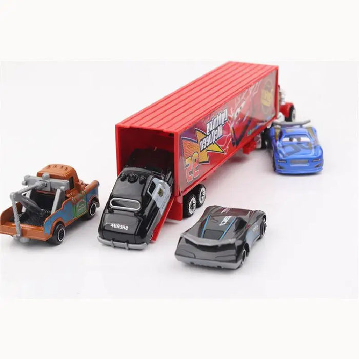 Disney Pixar Cars 3 6–7-teiliges Spielzeugset – enthält Lightning McQueen und Jackson Storm 1:55 Druckgussmodelle