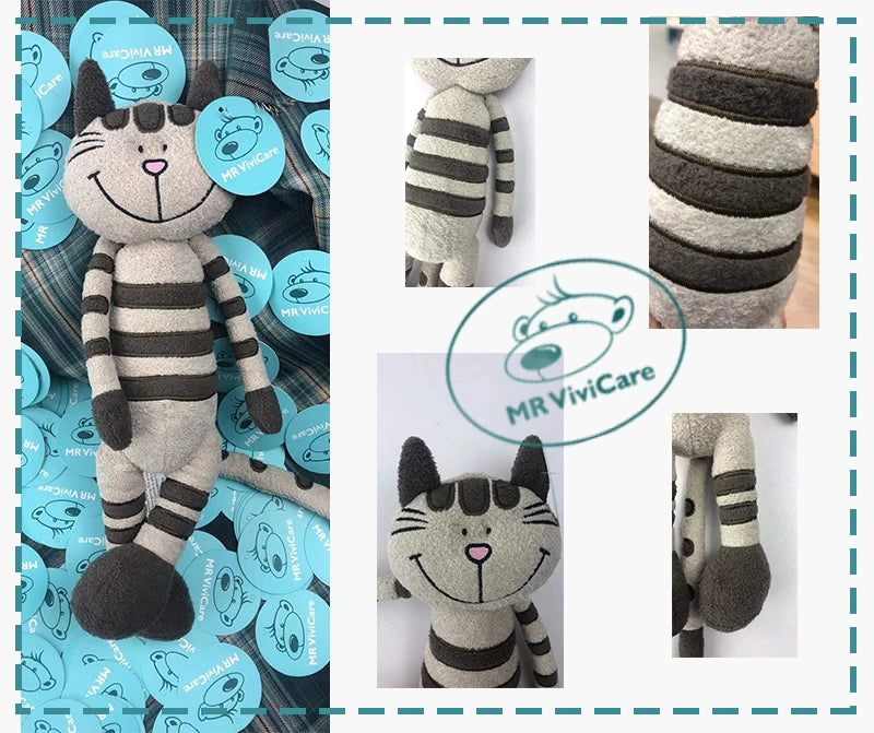 MR ViviCare Juguete de Peluche para Gato: Juguete de Peluche Suave y Lindo para niños, Perfecto como Accesorios para Fotos y Regalos de cumpleaños