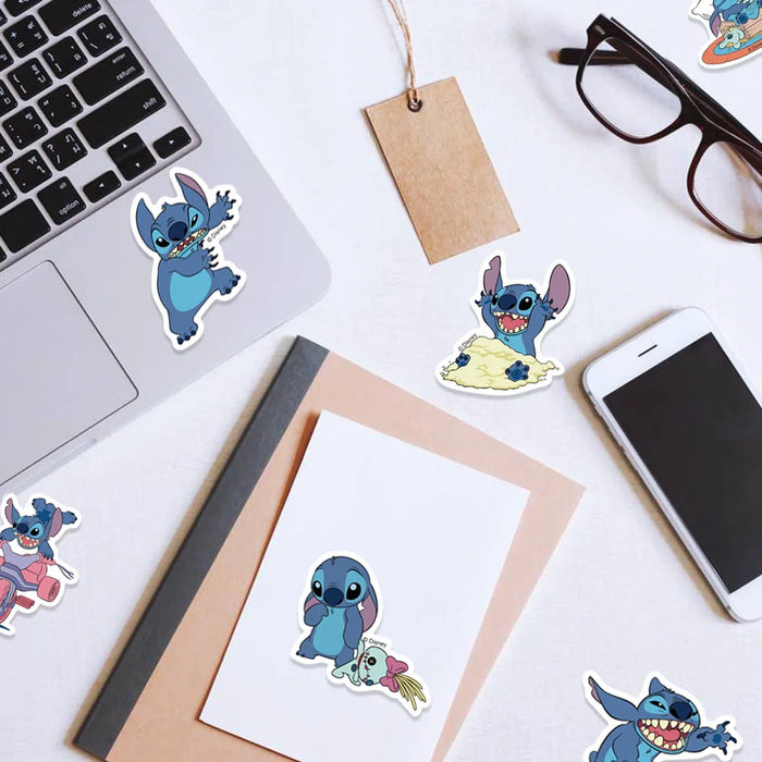 51 encantadoras pegatinas con Lilo y Stitch - Divertidas pegatinas para agenda, ordenador portátil y monopatín