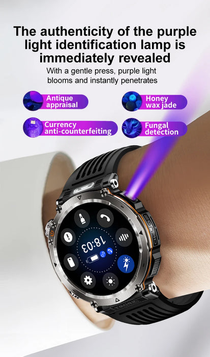 NAMOFOTO New Smartwatch 1.7'' Fashion Watch for Men and Women with Fitness Functions and LED Light