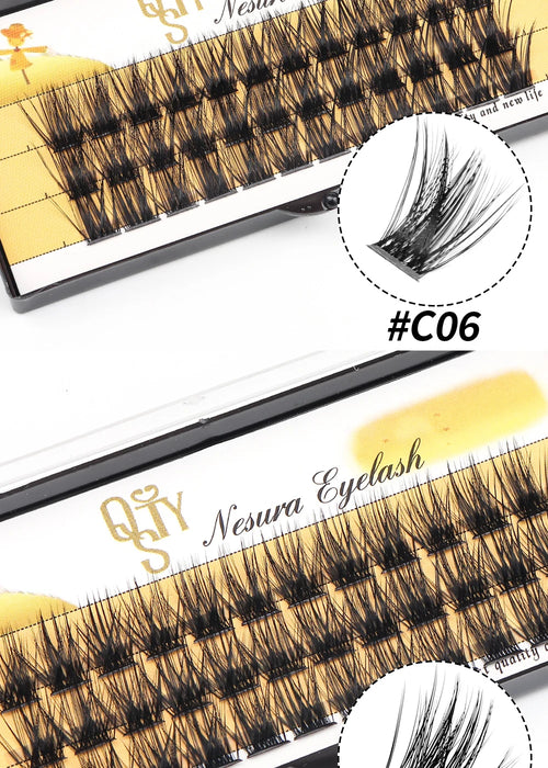 DIY Eyelash Cluster Segmented 50D/60D/80D Dramatic and Natural False Eyelashes Volume Makeup Extensions