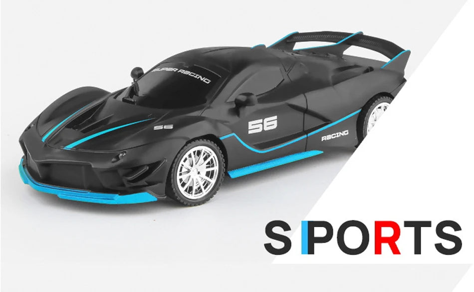 Voiture de sport radiocommandée pleine de vitesse avec lumières LED pour une expérience de course ultime