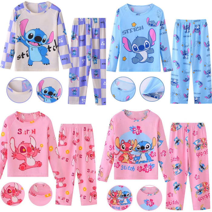 Conjunto de pijama Disney Stitch para niños: 2 piezas de hogar acogedor y ropa de dormir, gran regalo para niños y niñas