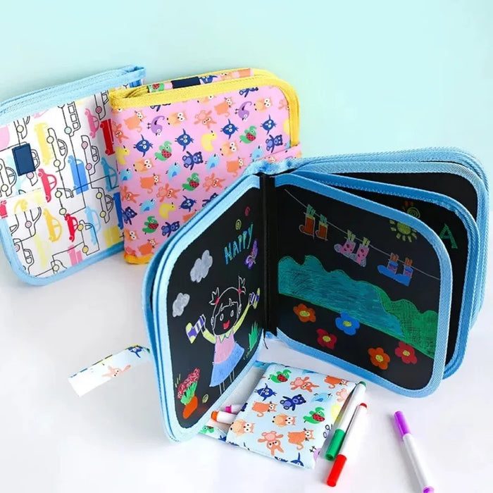 Ensemble de peinture magique pour enfants, jouets éducatifs pour enfants avec livres de coloriage et peintures au crayon à l'eau patinée