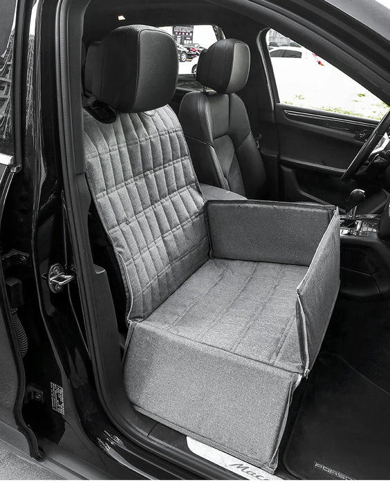 CAWAYI KENNEL Cama portátil para perro para coche - Hamaca impermeable para gatos y cachorros - Bolsa de viaje plegable para coche para razas grandes