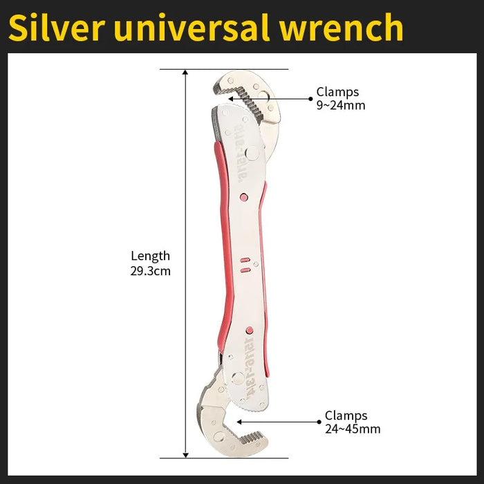 Justerbar Skiftnyckel - Multifunktionell Universalverktyg för Hemreparationer