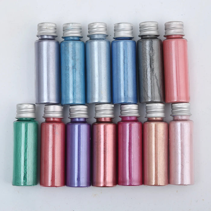 Vibrant Mica Powder Pigments for Nail Art, Glitter Crafts, Soap Making, Epoxy Resin, Eyeshadow, Lipstick, and Car Paint