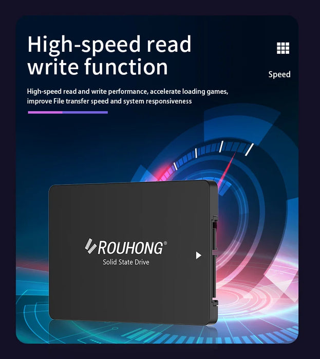 ROUHONG SATA3 SSD 1TB 128GB 256GB 120GB 480GB 512GB Unidad interna de estado sólido 240GB para computadora portátil y de escritorio