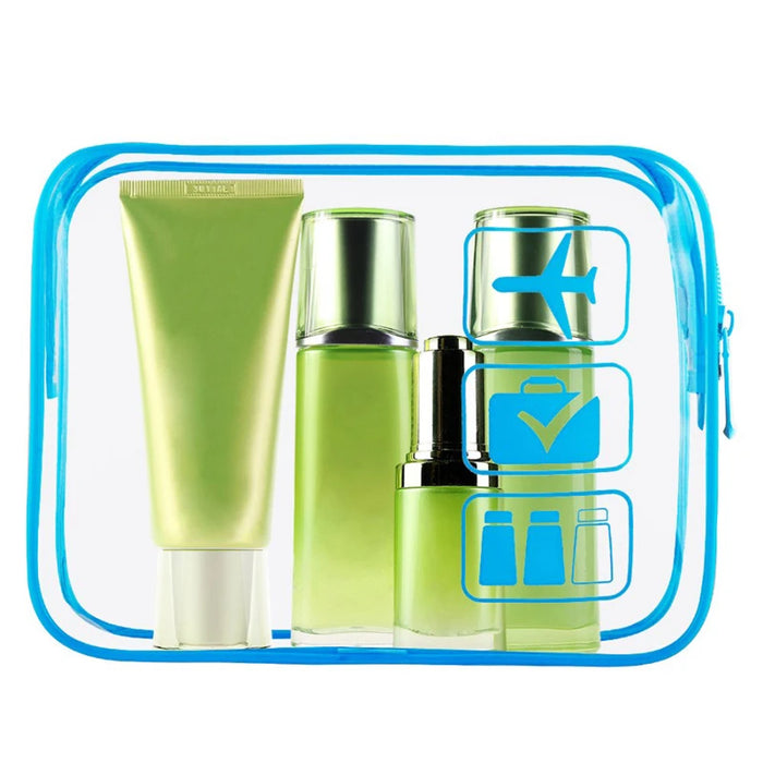 Transparent Makeup Case with Zipper - Waterproof Travel Case for Makeup and Toiletries