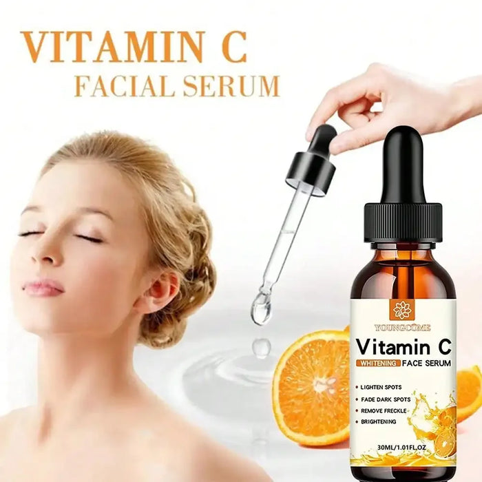 Vitamin-C-Gesichtsessenz mit Hyaluronsäure – Entferner dunkler Flecken, feuchtigkeitsspendend, reparierend und Anti-Aging – 30 ml