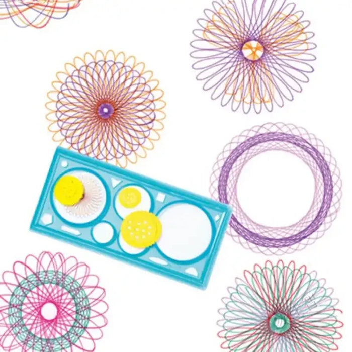 Ensemble de pochoirs spirographes géométriques pour la peinture, jouet éducatif créatif pour enfants avec fleurs et règle