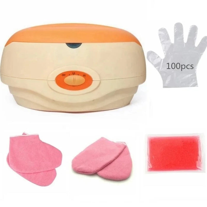 Calentador de cera de parafina para terapia de manos y pies - Máquina de baño de cera para salón de belleza y spa con guantes y botas