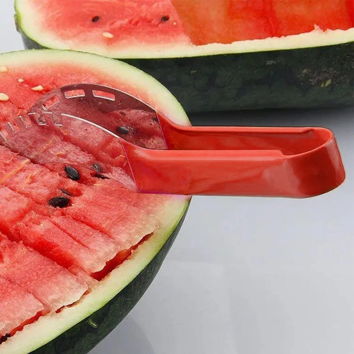 Cortador de Sandía de Acero Inoxidable con Mango Ergonómico - Gadget de Cocina para Piña y Cantalupo