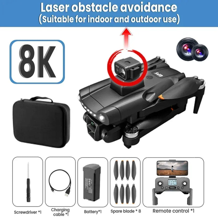 Xiaomi V198GPS Drone ESC 8K Professional Brushless Laser Obstacle Avoidance Foldable Quadcopter Mini Drone New