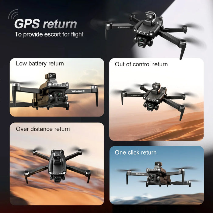 V198 GPS-Drohne für Xiaomi mit professioneller 8K-HD-Kamera, 5G-WLAN, Hindernisvermeidungsfunktion, optischem Fluss, Bürstenmotor, faltbarem Quadrocopter