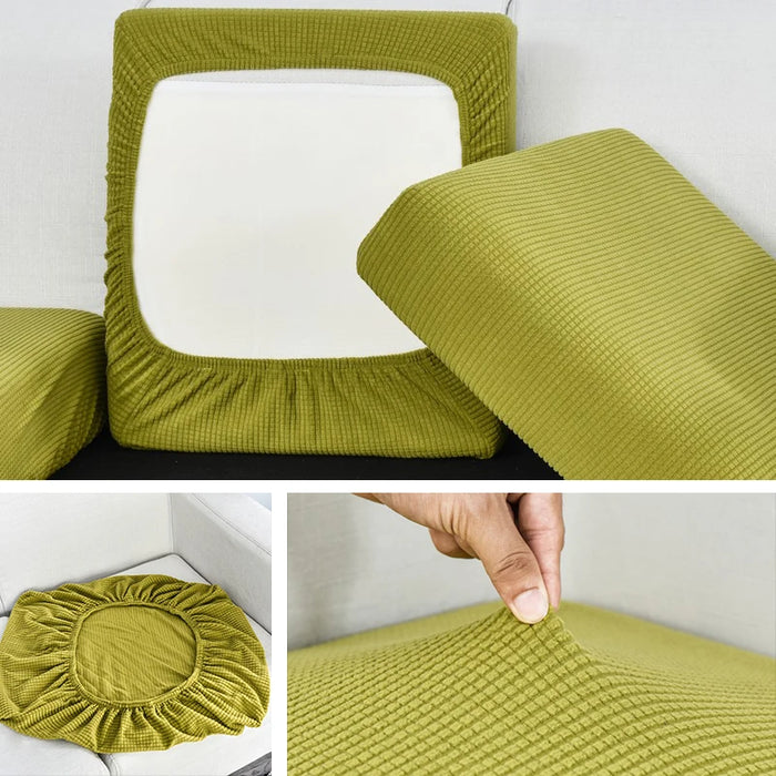 Housse de canapé élastique en jacquard - Protection pour salon, amovible et lavable 1 pièce